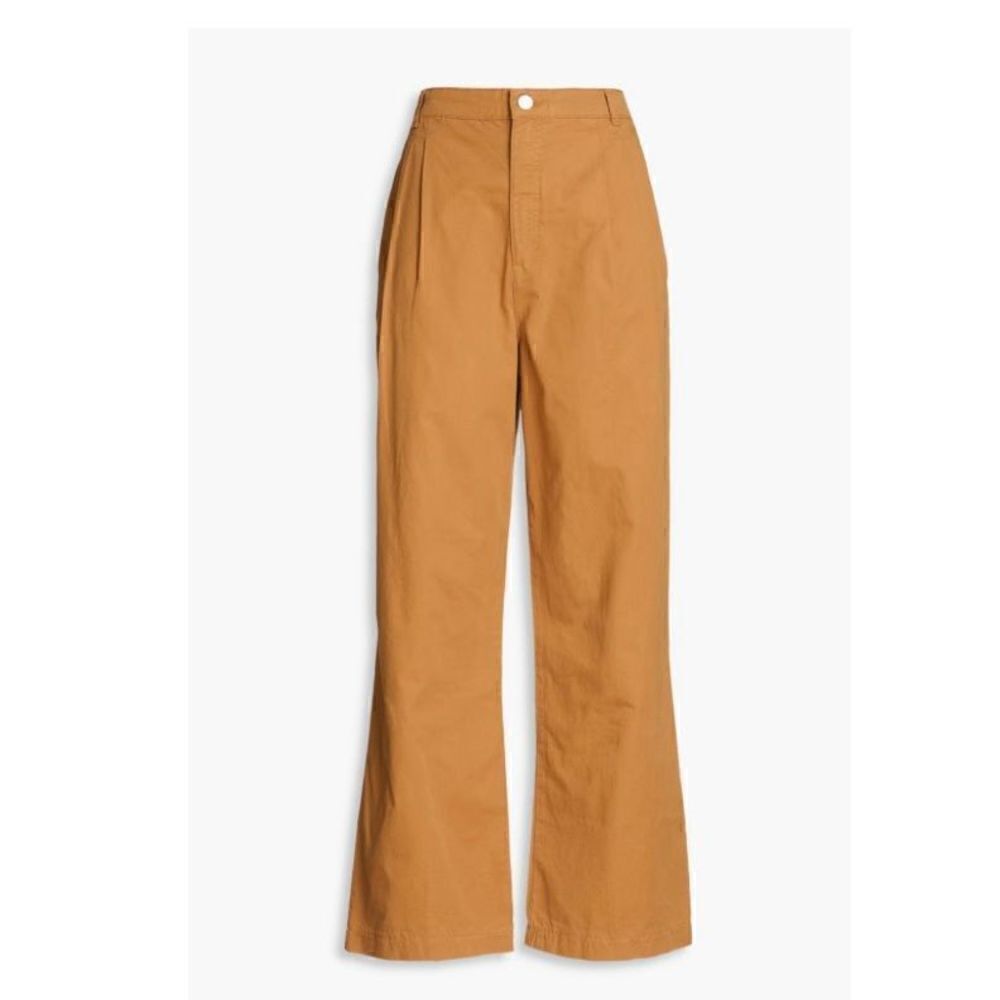 NWOT Frame Pleated CottonTwill Wide Leg Pants